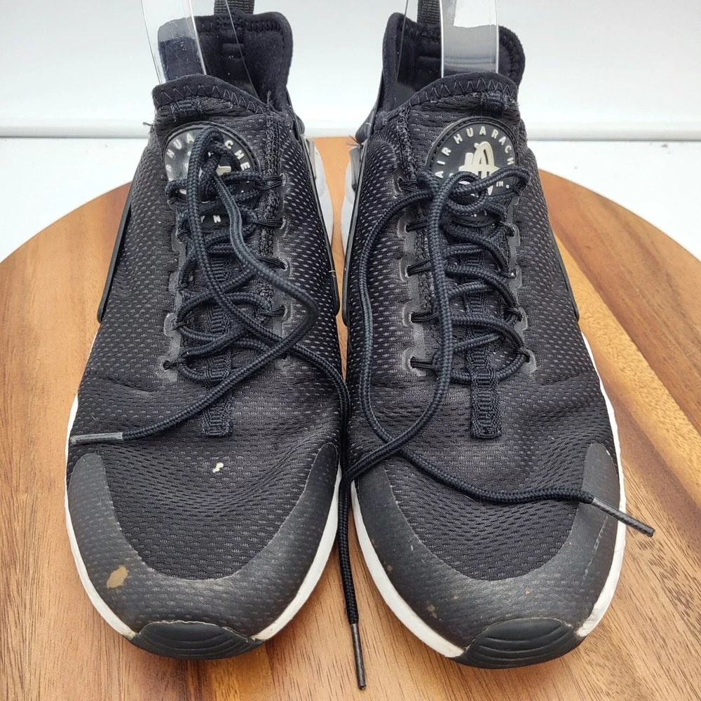 Nike‎ Womens Air Huarache Run Running Shoes Size 9.5 819151-008 Black Trainers
